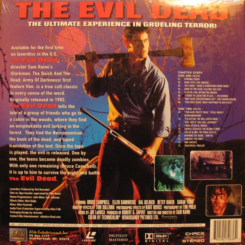 Evil Dead 3 Army of Darkness LaserDisc, Rare LaserDiscs, Remastered LD's