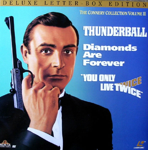 Connery Collection Box: Thunderball, You Only Live Twice, Diamonds Are Forever (1993) LBX [ML104539]