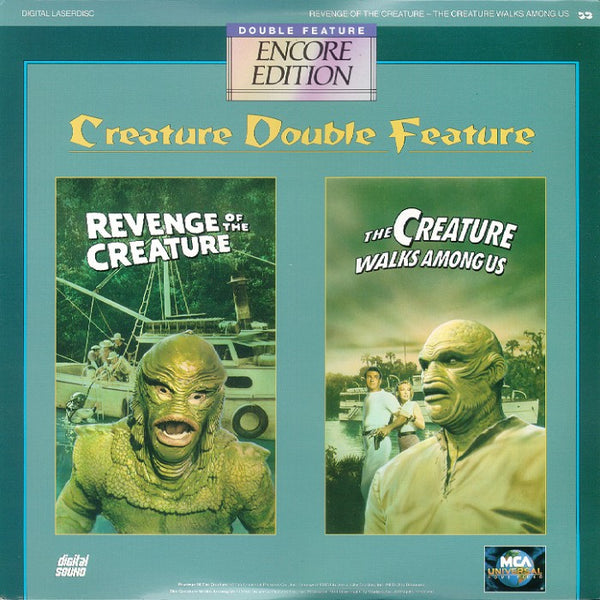 Revenge of The Creature (1955) // Creature Walks Among Us (1956) Lagoon Encore Double Feature [41780]